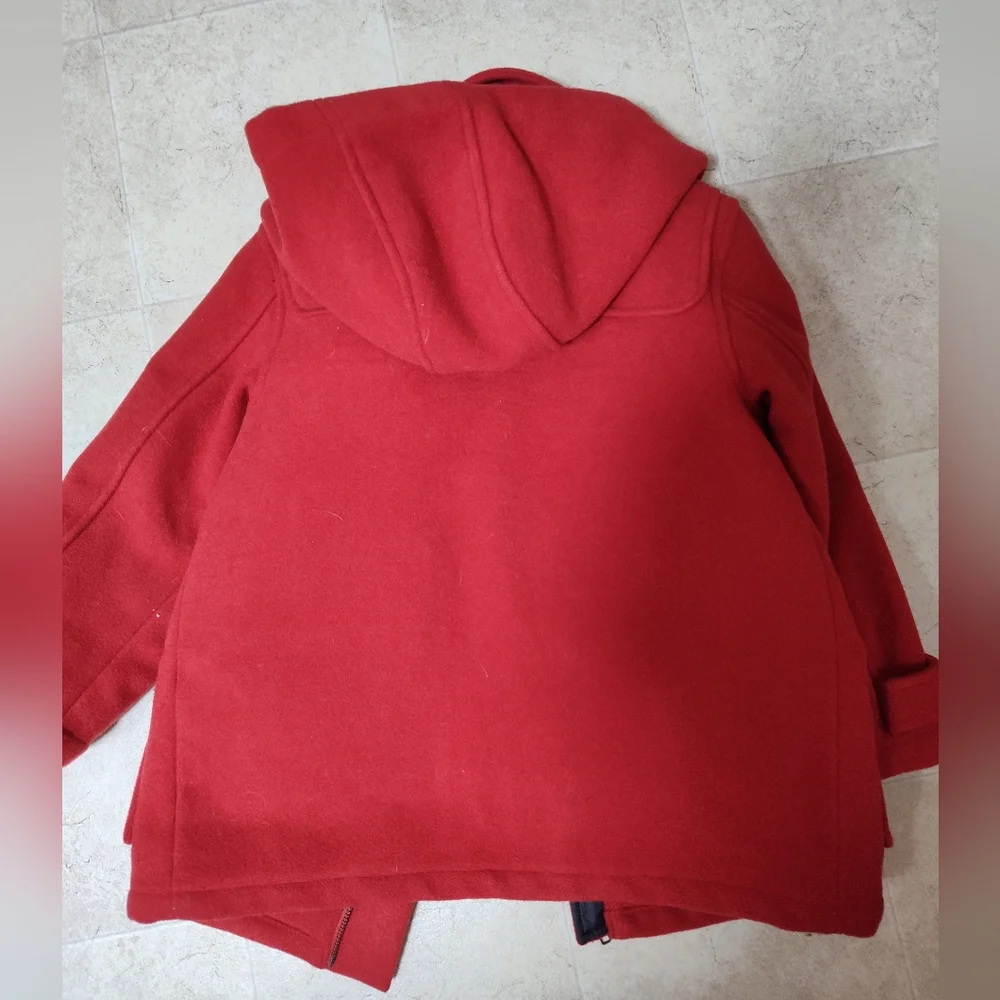 Janie And Jack Red Toggle Coat Sz 4-5 Excellent Condition Red Fun Warm Unisex